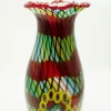 Vasen|Ostern^Cristalica Vase Murano-Stil Tina Höhe ca. 48cm Bunt Handarbeit