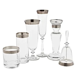 Vasen^Cristalica Kingdom Vase Platinrand 