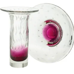 Vasen^Art Glass Vase Red Queen 29 cm, Rosa, aus Glas