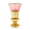 Vasen^Art Glass Vase Red Queen 26 cm, Rot/Gold, aus Glas
