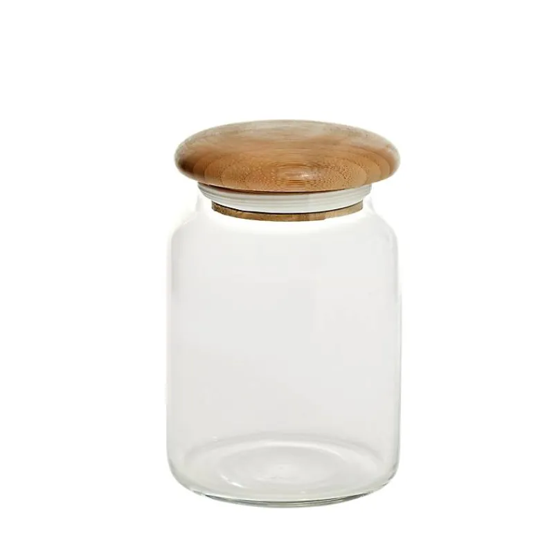 Küchenzubehör^Cristalica Vorratsglas Vorratsdose luftdicht mit Holzdeckel div. Größen