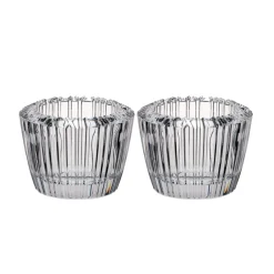 Kerzenhalter^Cristalica Votiv Atlas Stripe 2er Set (10,5cm)