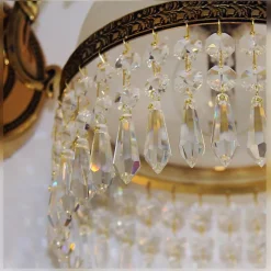 Leuchter & Lampen^Beleuchtung Wandleuchter Cordelia Erleuchtung, Gold/Transparent, aus Glas