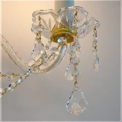 Leuchter & Lampen^Beleuchtung Wandleuchter Despina Erleuchtung, Gold/Transparent, aus Glas