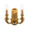 Leuchter & Lampen^Beleuchtung Wandleuchter Ophelia Erleuchtung, Gold/Transparent, aus Glas