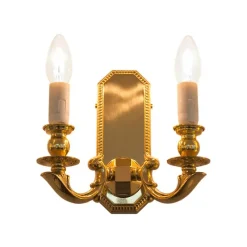 Leuchter & Lampen^Beleuchtung Wandleuchter Ophelia Erleuchtung, Gold/Transparent, aus Glas