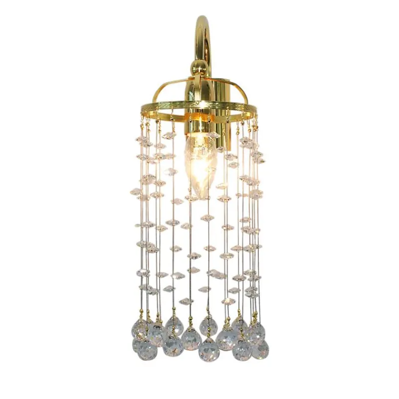 Leuchter & Lampen^Beleuchtung Wandleuchter Tialda Erleuchtung, Gold/Transparent, aus Glas