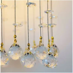 Leuchter & Lampen^Beleuchtung Wandleuchter Tialda Erleuchtung, Gold/Transparent, aus Glas