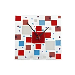 Valentienstag|Uhren^Cristalica Wanduhr Quadro "Clockworld" (25x25cm)