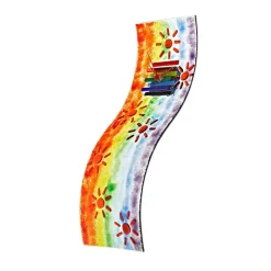 Uhren^Cristalica Wanduhr Sunny "Clockworld" (44x14,6cm)