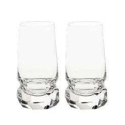 Saft- & Wassergläser^Fan Unikate Wasserglas Basic Diamonds 370ml, Transparent, aus Bleikristall