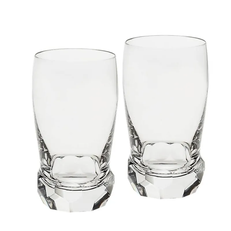 Saft- & Wassergläser^Fan Unikate Wasserglas Diamonds Spectacle 270ml, Transparent, aus Bleikristall