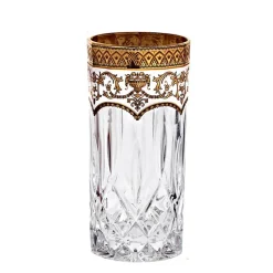 Saft- & Wassergläser^Cristalica Kingdom Wasserglas Golden White ''Edelrausch'' (350ml)