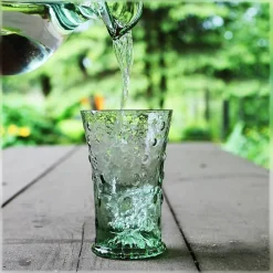 Saft- & Wassergläser^Art Glass Wasserglas Thüringer Waldglas grün 300ml Trinkbecher Saftglas Handmade