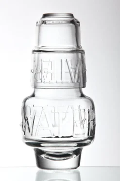 Geburtstag|Kanne & Krug^Cristalica Wasserkaraffe Boston 600ml Krug mit Trinkglas Geschenkset transparent Modern