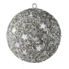 Weihnachten|Weihnachten^Dekorationswaren Weihnachtskugel Opium Sterne (Perlen Pailletten) silber