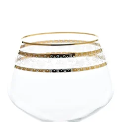 Weingläser^Cristalica Weinglas Charisma Golden Flower 775ml