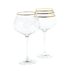 Weingläser^Cristalica Weinglas Charisma Golden Flower 775ml