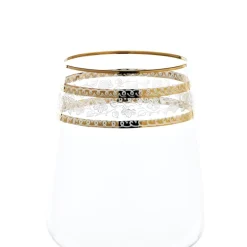 Weingläser^Cristalica Weinglas Charisma Golden Flower 450ml