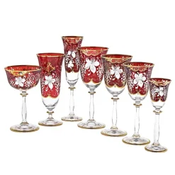 Weingläser|Farbige Gläser^Cristalica Kingdom Weinglas Golden Grape (150ml)