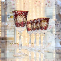 Weingläser|Farbige Gläser^Cristalica Kingdom Weinglas Golden Grape (150ml)