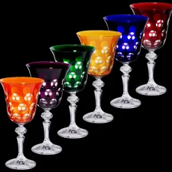 Weingläser|Farbige Gläser^Cristalica Weinglas Laura Bubbles 170ml