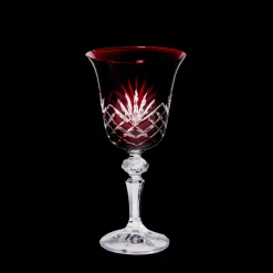 Weingläser|Farbige Gläser^Cristalica Weinglas Laura Handgeschliffen 170ml