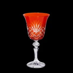 Weingläser|Farbige Gläser^Cristalica Weinglas Laura Handgeschliffen 170ml