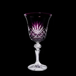 Weingläser|Farbige Gläser^Cristalica Weinglas Laura Handgeschliffen 170ml