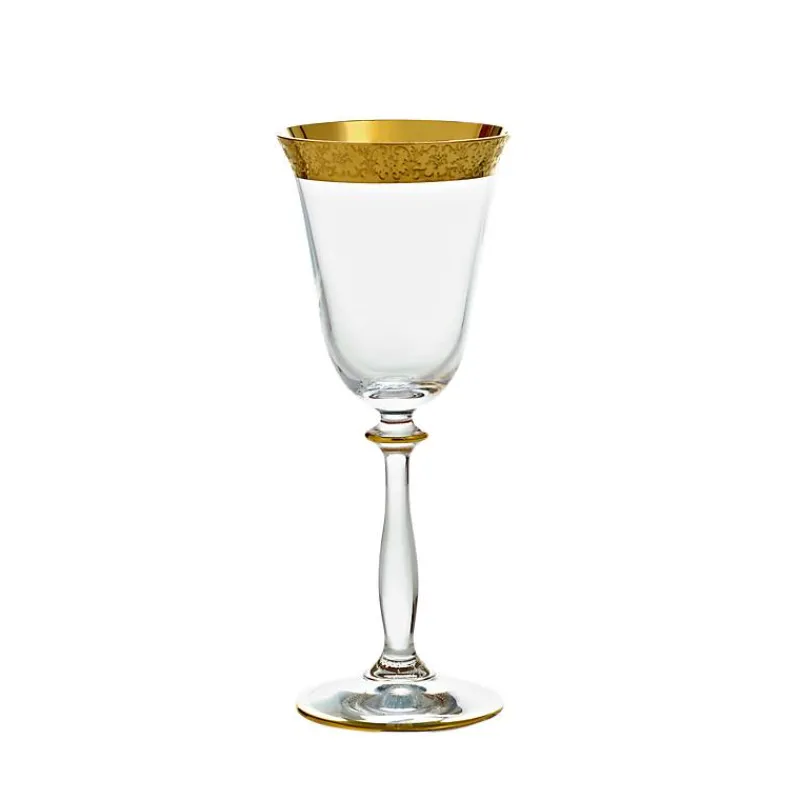 Weingläser^Cristalica Weinglas mit Goldrand "Gold Age" (150ml)