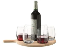 Gläser Mit Karaffe^Glaswaren sonstige Wein-Servierset Paddle 7tlg.