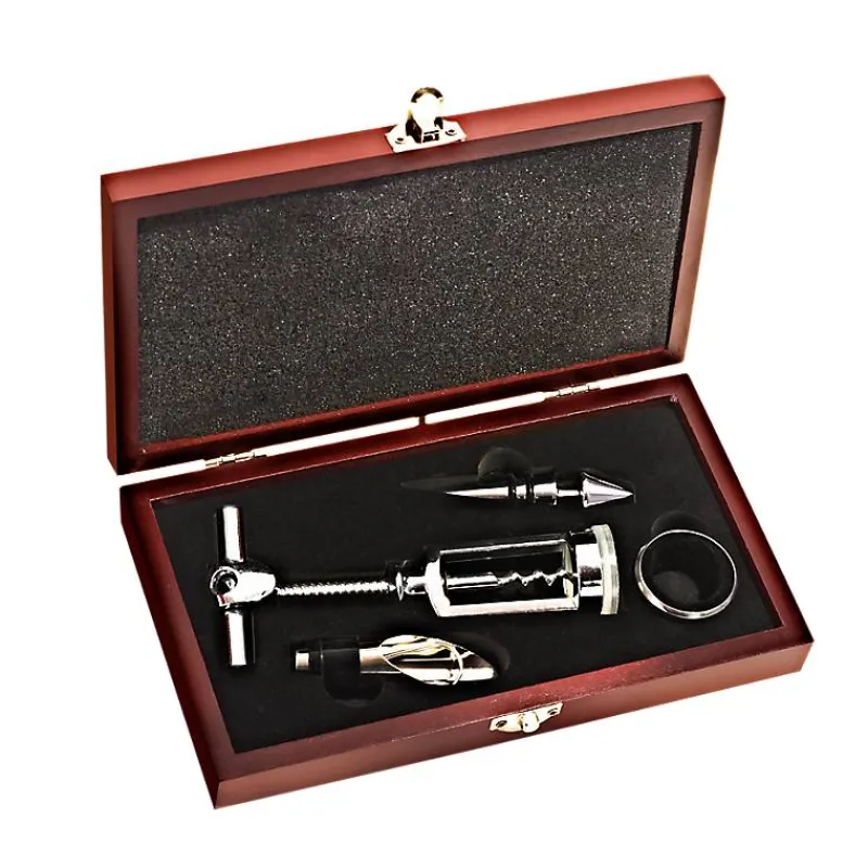 Männer|Geburtstag^Cristalica Wein-Set 4-teilig in Holzbox