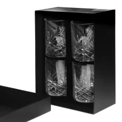 Männer|Gläserset^Cristalica Whishkyglas Ladera 4er-Set mit Geschenkbox