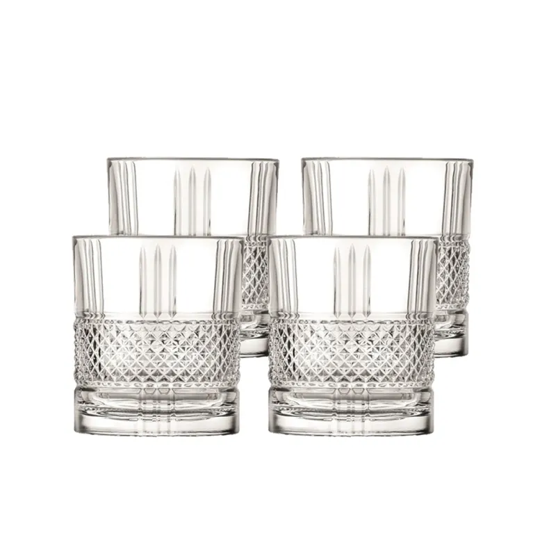 Männer|Whiskygläser^Cristalica Whiskybecher Trinkglas Becher Brillante 4er Set 340ml
