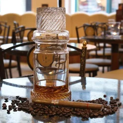 Karaffe & Dekanter^Fan Unikate Whiskydekanter Industrial Elegance 900ml, Transparent, aus Bleikristall