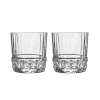 Gläserset^Cristalica Whiskyglas Becher Trinkglas Retro Vintage Kristallglas America 2er Set 380ml