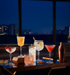 Gläserset^Cristalica Whiskyglas Becher Trinkglas Retro Vintage Kristallglas America 2er Set 380ml