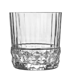 Gläserset^Cristalica Whiskyglas Becher Trinkglas Retro Vintage Kristallglas America 4er Set 380ml