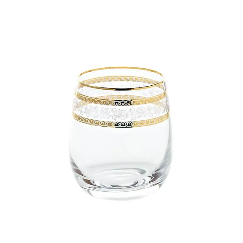 Whiskygläser^Cristalica Whiskyglas Charisma Golden Flower 400ml