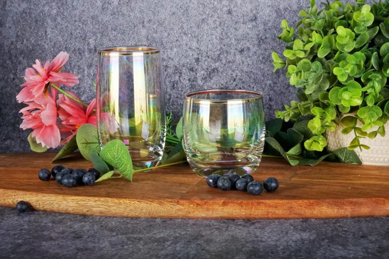 Whiskygläser|Saft- & Wassergläser^Cristalica Whiskyglas Golden Pearl 260ml