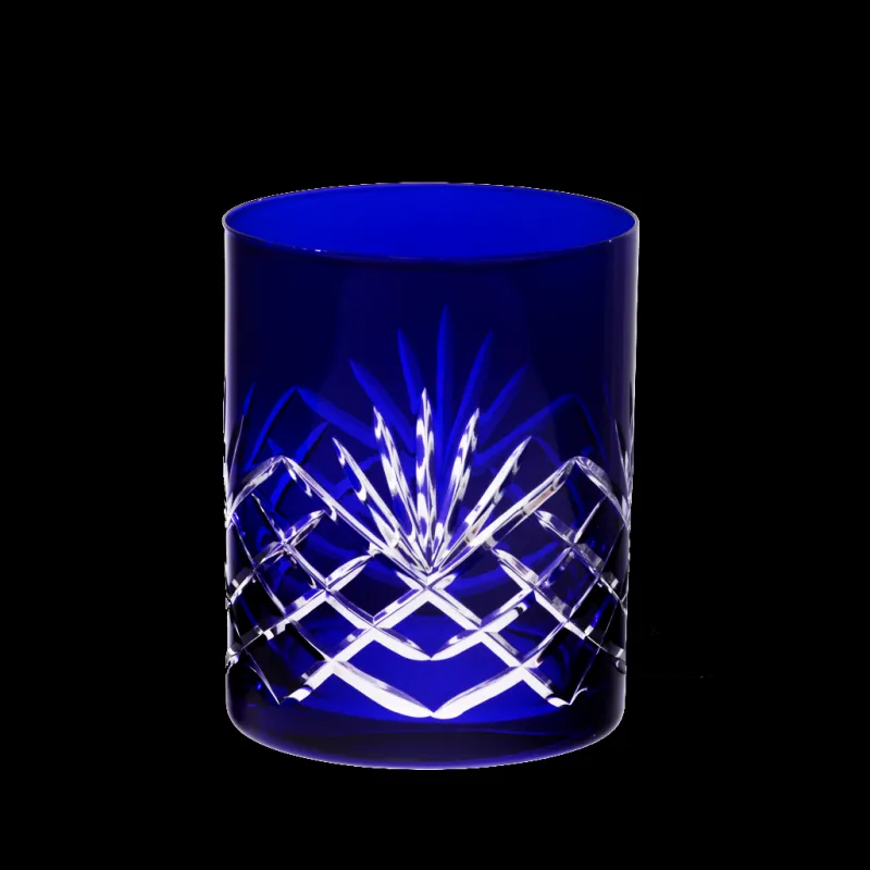 Whiskygläser|Farbige Gläser^Cristalica Whiskyglas Handgeschliffen Laura 300ml