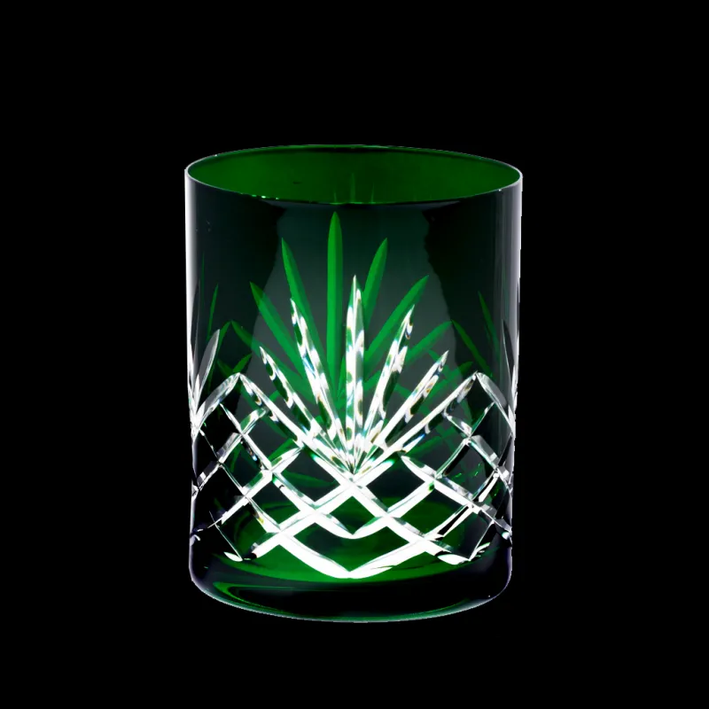 Whiskygläser|Farbige Gläser^Cristalica Whiskyglas Handgeschliffen Laura 300ml