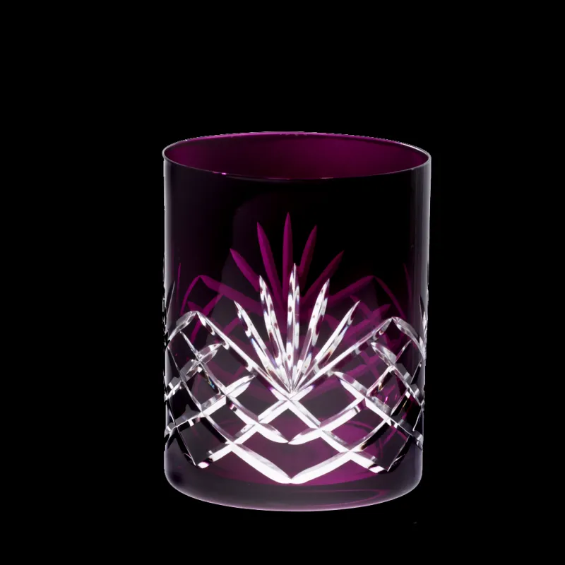 Whiskygläser|Farbige Gläser^Cristalica Whiskyglas Handgeschliffen Laura 300ml