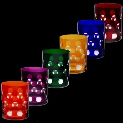 Whiskygläser|Farbige Gläser^Cristalica Whiskyglas Laura Bubbles 300ml