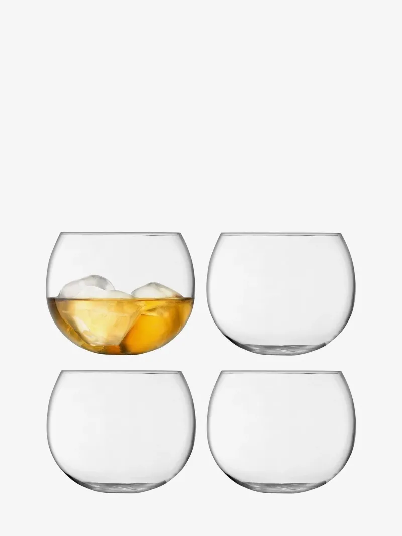 Schalen & Schüsseln|Dessertschalen^Cristalica Whiskyglas Rocker 350ml 4er Set
