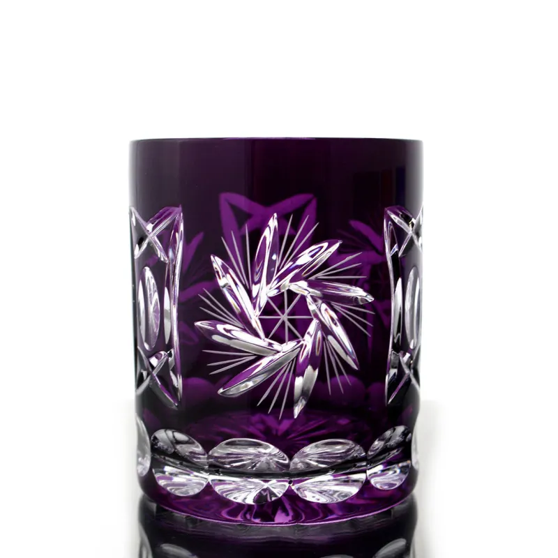 Whiskygläser|Farbige Gläser^Cristalica Kingdom Whiskyglas Schleuderstern (280ml)