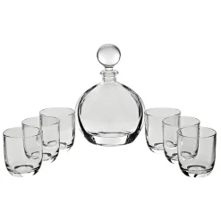 Gläser Mit Karaffe^Art Glass Whiskyset Orbit Laguna Spirits 7-tlg.