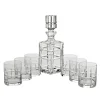Gläser Mit Karaffe^Cristalica Whiskyset Square 7-tlg.
