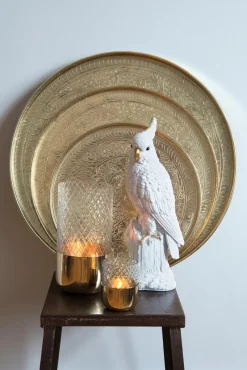 Kerzenhalter^Gift Company Windlicht Deko Vase Glas/Metall klar/gold Marylebone 15,5cm