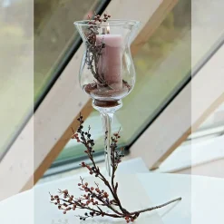 Geburtstag|Hochzeit^Cristalica Kingdom Windlicht Irys Famous 54cm Kerzenhalter Leuchter Deko Gefäß Klarglas Geschenk